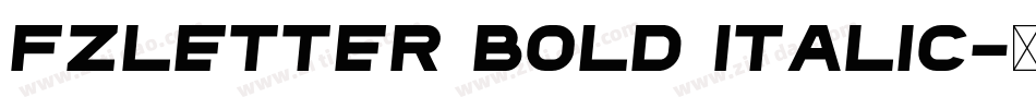 fzletter Bold Italic字体转换